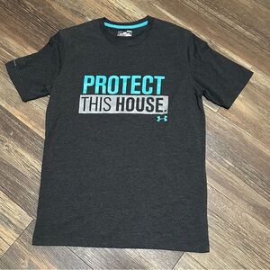 Under Armour PROTECT THIS HOUSE black men's small s t-shirt loose heat gear